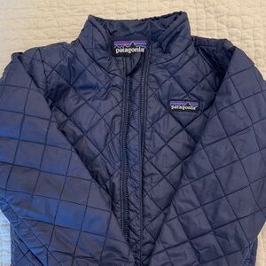 Patagonia Kids Navy Quilted Puffer Jacket